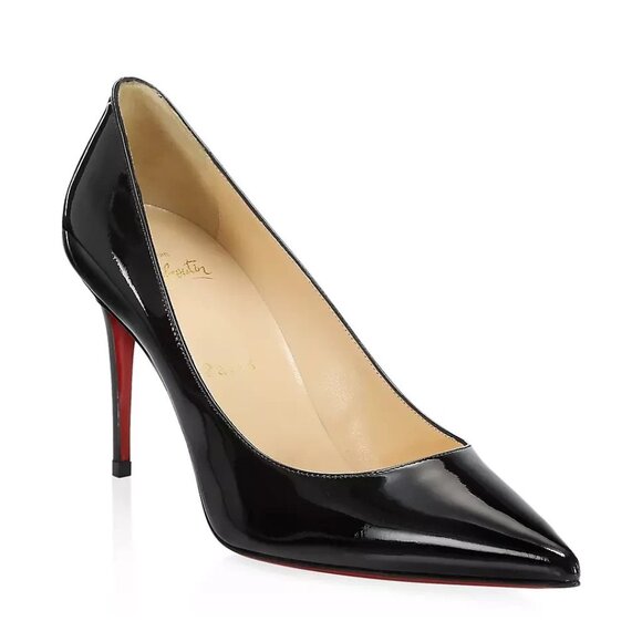 Christian Louboutin Pigalle 85 mm Pumps - Patent calf leather - Black Size 38 - Picture 1 of 7
